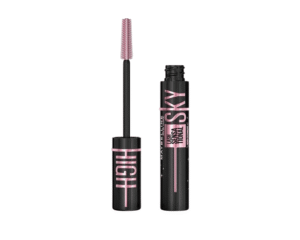 Maybelline-Lash-Sensational-Sky-High-Mascara-in-black-tube-with-pink-lettering-featured-in-TikTok-Viral-Beauty-Products-2025-blog-for-lengthening-and-volumizing-lashe
